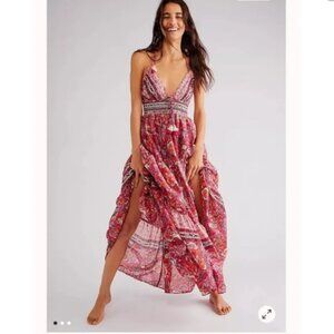 Free People Real Love Maxi Dress - Meadow Combo NWT New With Tags